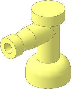Tap  1 x  1 with Hole in Spout