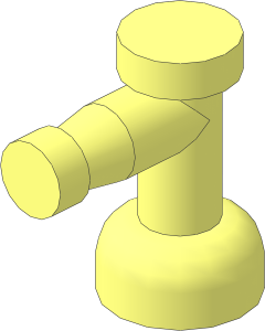 Tap  1 x  1 without Hole in Spout
