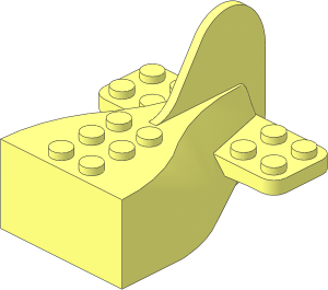 Brick  2 x  4 x  2 with Tail