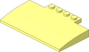 Slope Brick Curved  5 x  8 x  0.667