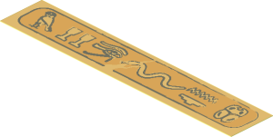 Sticker  1.0 x  5.5 with Hieroglyphs