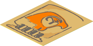 Sticker  2.1 x  1.8 with Horus Head