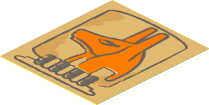 Sticker  2.1 x  1.8 with Anubis Head