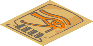Sticker  2.1 x  1.8 with Eye of Horus