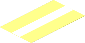 Sticker  3.2 x  1.9 with White Rectangle in Middle