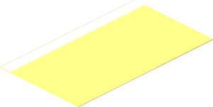 Sticker  3.2 x  1.9 with White Rectangle on Left