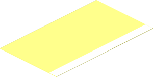 Sticker  3.2 x  1.9 with White Rectangle on Right