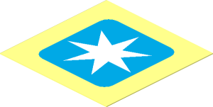 Sticker  1.8 x  1.8 with Maersk Logo