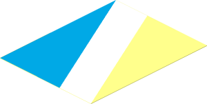 Sticker  3.7 x  2.9 with Maersk Blue/White Diagonal Up Left