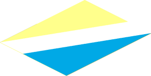 Sticker  3.7 x  2.9 with Maersk Blue/White Diagonal Up Right