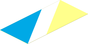 Sticker  3.9 x  1.8 with Maersk Blue/White Diagonal Up Left