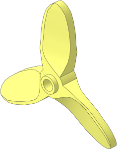 Propeller  3 Blade  5.5 Diameter with Freestyle Pinhole