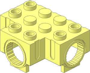 ~Technic Gearbox  3 x  4 x  1.667 T-shaped Top