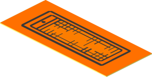 Sticker  0.75 x  1.75 Turn Indicator Left on Orange