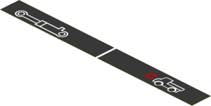 Sticker  0.75 x  7.5 with Pneumatic Cylinder and Truck Diagram