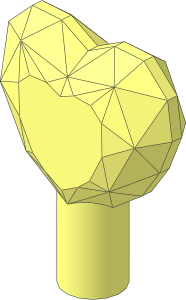 Rock Gem Facetted Heart Shaped