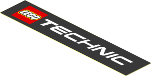 Sticker  0.8 x  3.8 with LEGO Logo and "TECHNIC"