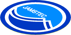 Sticker  1.9 x  1.9 Round with Blue and White "JAMSTEC" Logo