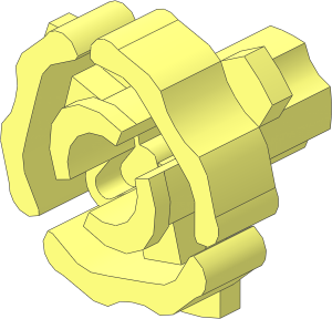 Technic Clutch with Axle Connector Inner Side