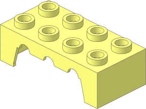 ~Technic Pneumatic Distribution Block  2 x  4 Top