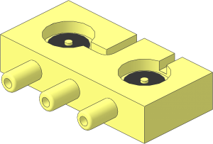 ~Technic Pneumatic Distribution Block  2 x  4 Internals