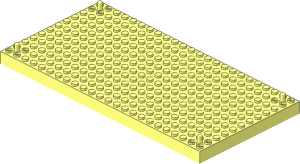 Brick 12 x 24 with Pegs in Corners