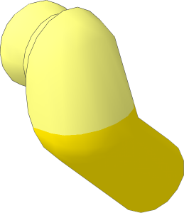 Minifig Arm Right with Light Nougat Lower Arm Pattern