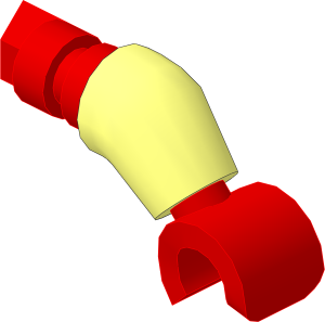 Figure Duplo Child Arm with Medium Nougat Hand Pattern