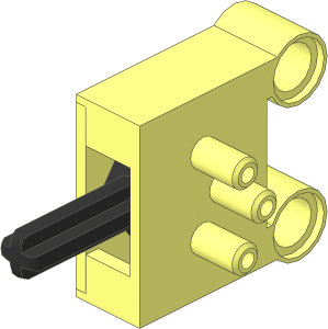 Technic Pneumatic Valve with Pegholes (Complete - Neutral Position)