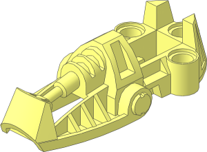 Constraction Foot  3 x  7 x  2 with  3 Pegholes and Axle