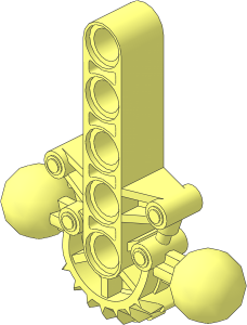 Constraction Block  1 x  7 with Partial Gear 20 Double Bevel