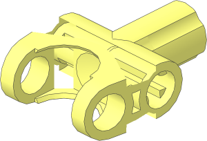~Technic Connector  2 x  3 with Ball/Axle Socket without Rubber Insert