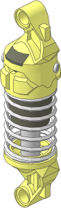 Technic Shock Absorber 11L/9L (in Compressed Position, not Pre-Tensioned)