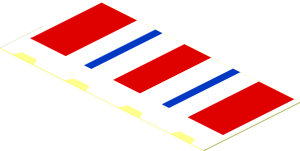 Sticker  1.6 x  3.5 with Window Curtain