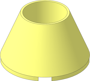 Cone 4 x  4 x  2 Hollow Without Studs