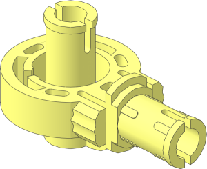 Technic Pin with Friction with Click Rotation Pin