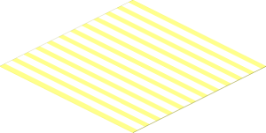 =Sticker  3.5 x  3.5 with White/Clear Stripes