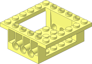 Plate  6 x  6 x  2 with Recessed Base 4 x 4 and 6 Pegholes