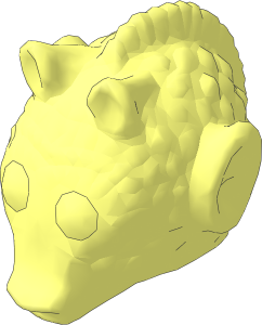 Minifig Head Rodian without Pattern