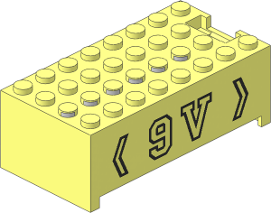 ~Electric  9V Battery Box  4 x  8 x  2.333 Cover w/ "9V" Pattern