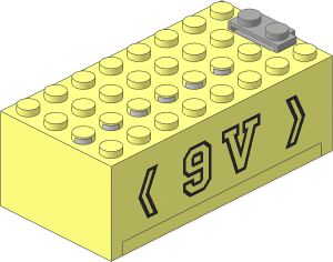 Electric  9V Battery Box  4 x  8 x  2.333 "9V" Patt. (Complete)