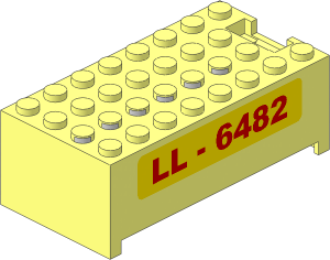 ~Electric  9V Battery Box  4 x  8 x  2.333 Cover with "LL-6482" Pattern