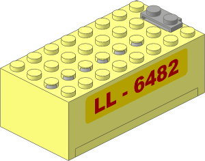 Electric  9V Battery Box  4 x  8 x  2.333 (Complete) with "LL-6482" Pattern