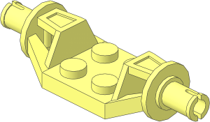 Plate  2 x  2 with Wishbone Suspension Arms and Pins