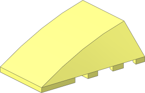 Wedge  4 x  4 Triple Curved without Studs