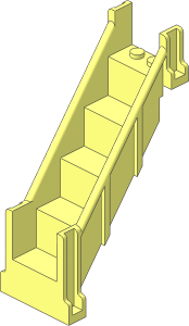 Staircase  4 x  6 x  7.333 Enclosed Straight