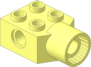 Technic Brick  2 x  2 with Hole and Rotation Joint Socket