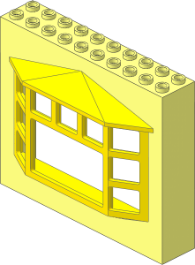 Panel  2 x 10 x  7 with Bay Window Yellow