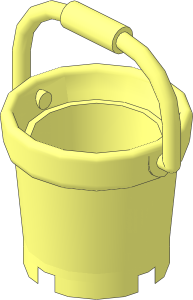 Bucket  2 x  2 with Raised Handle