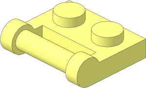Plate  1 x  2 with Handle Type 2